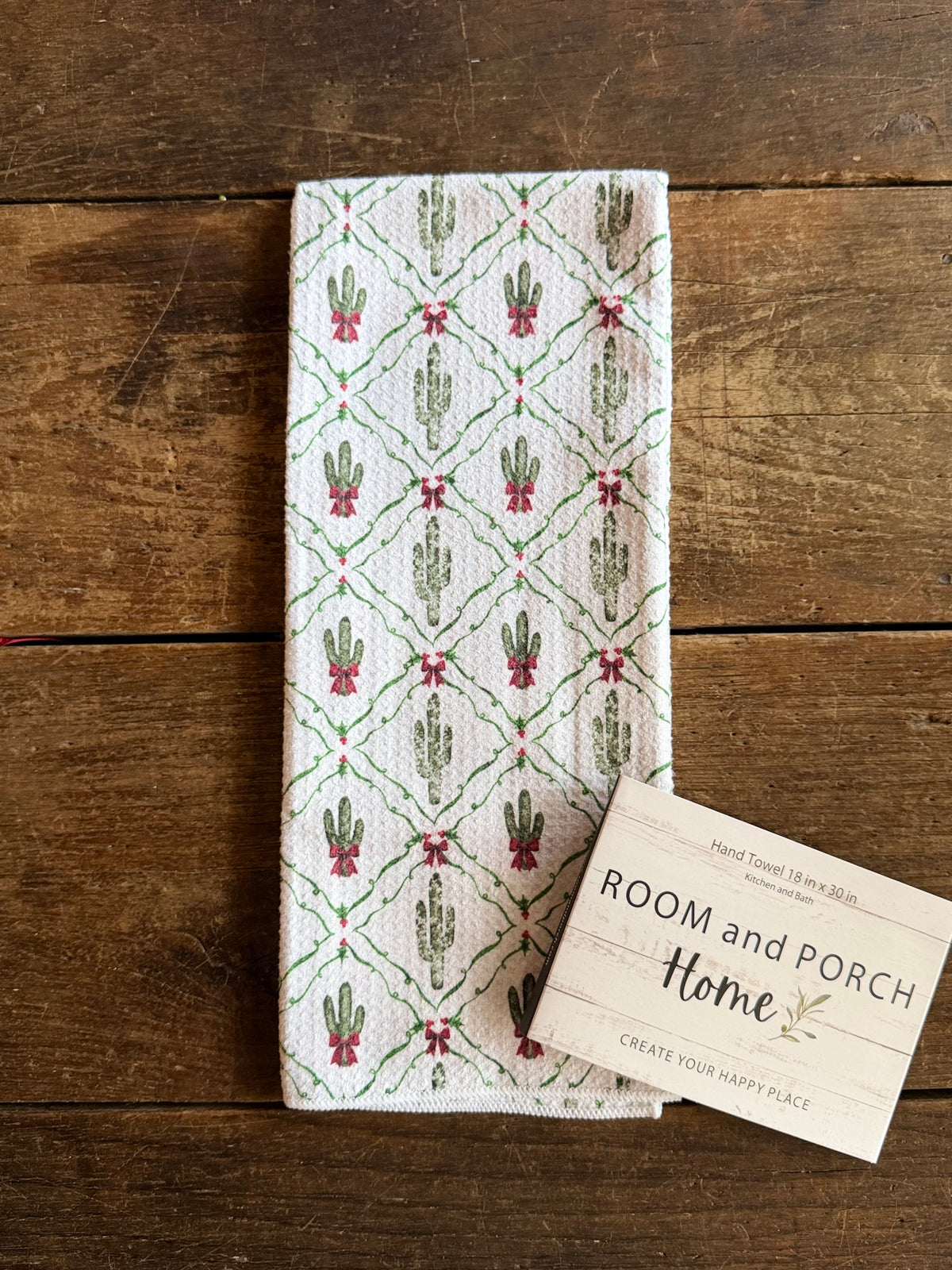 Saguaro & Holly - Double Sided - Hand Towel