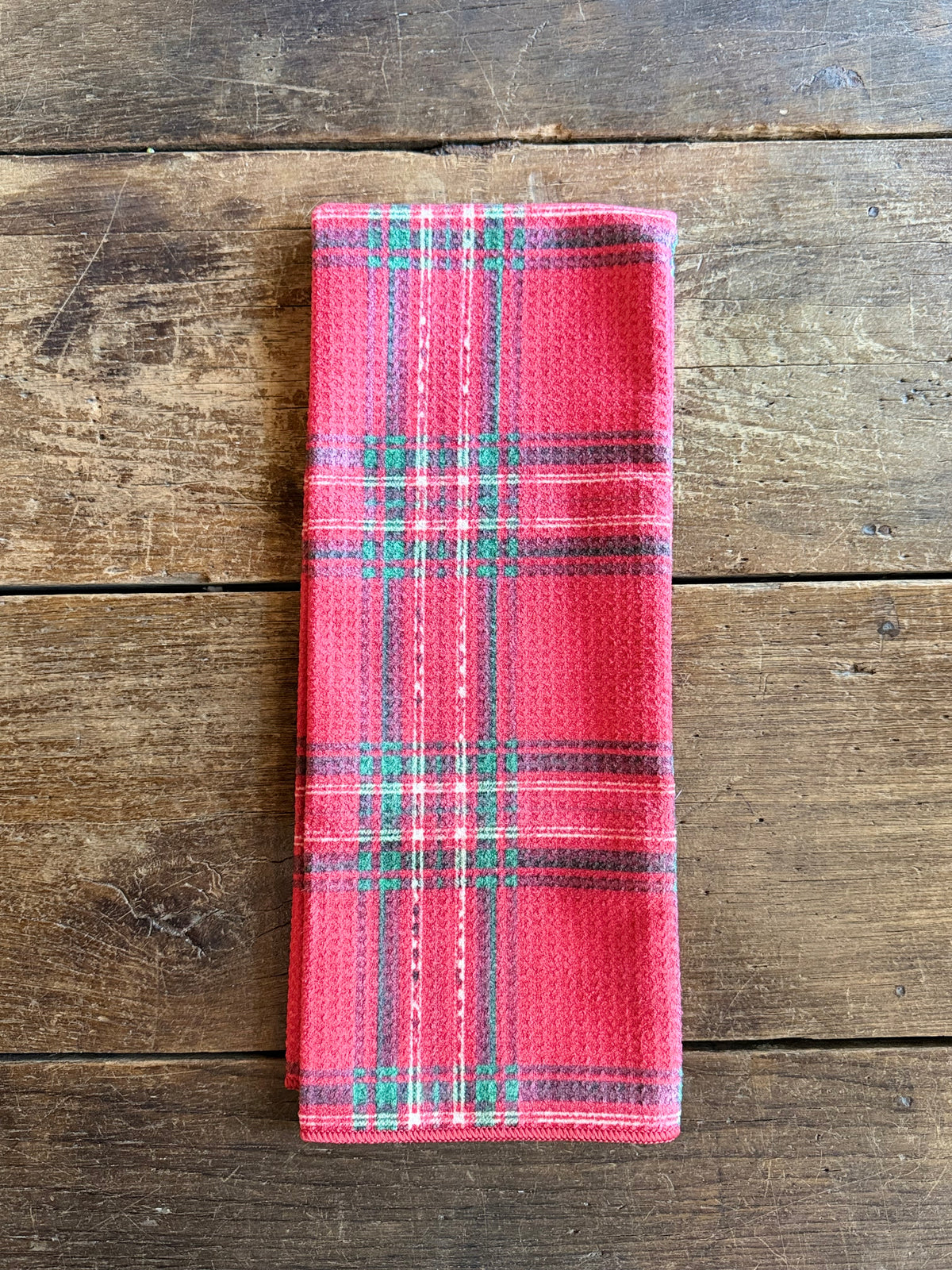 Tidings and Tartan - Double Sided - Hand Towel