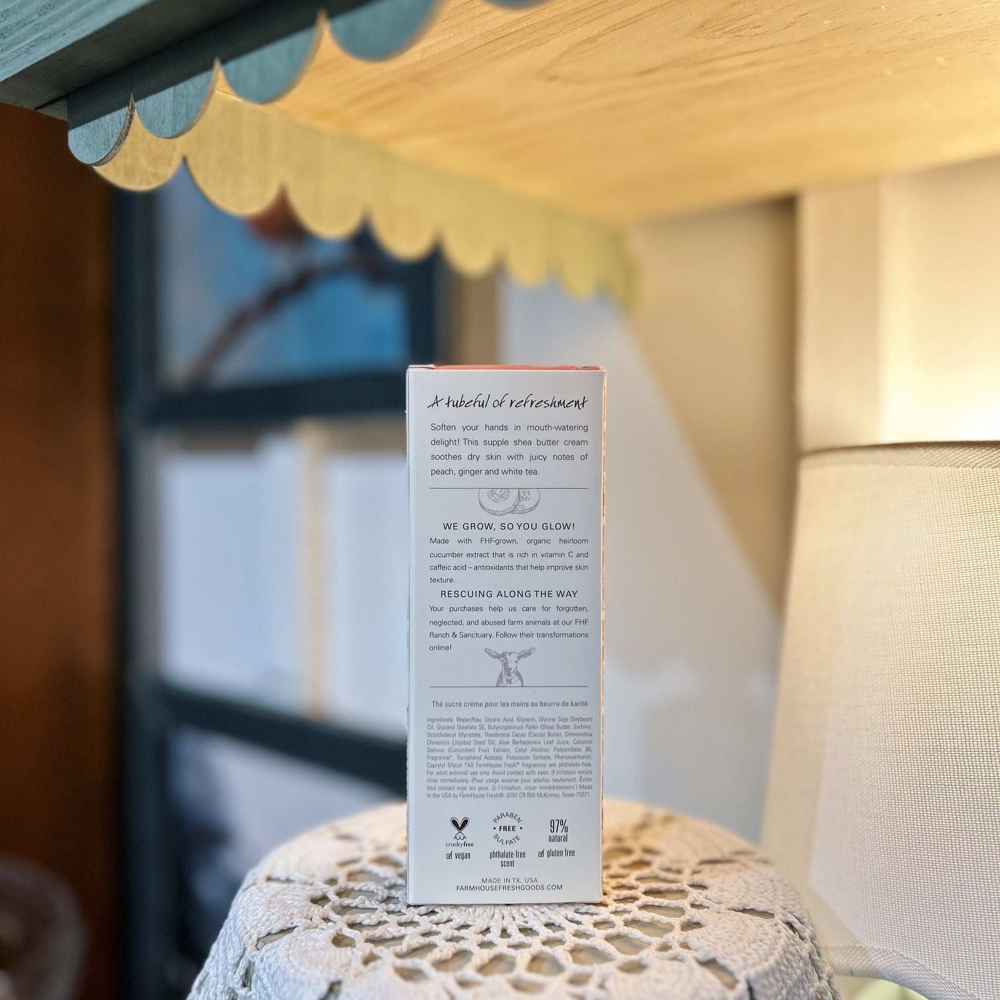 Sweet Tea Shea Butter Cream 2oz Hand Cream - Room and Porch 