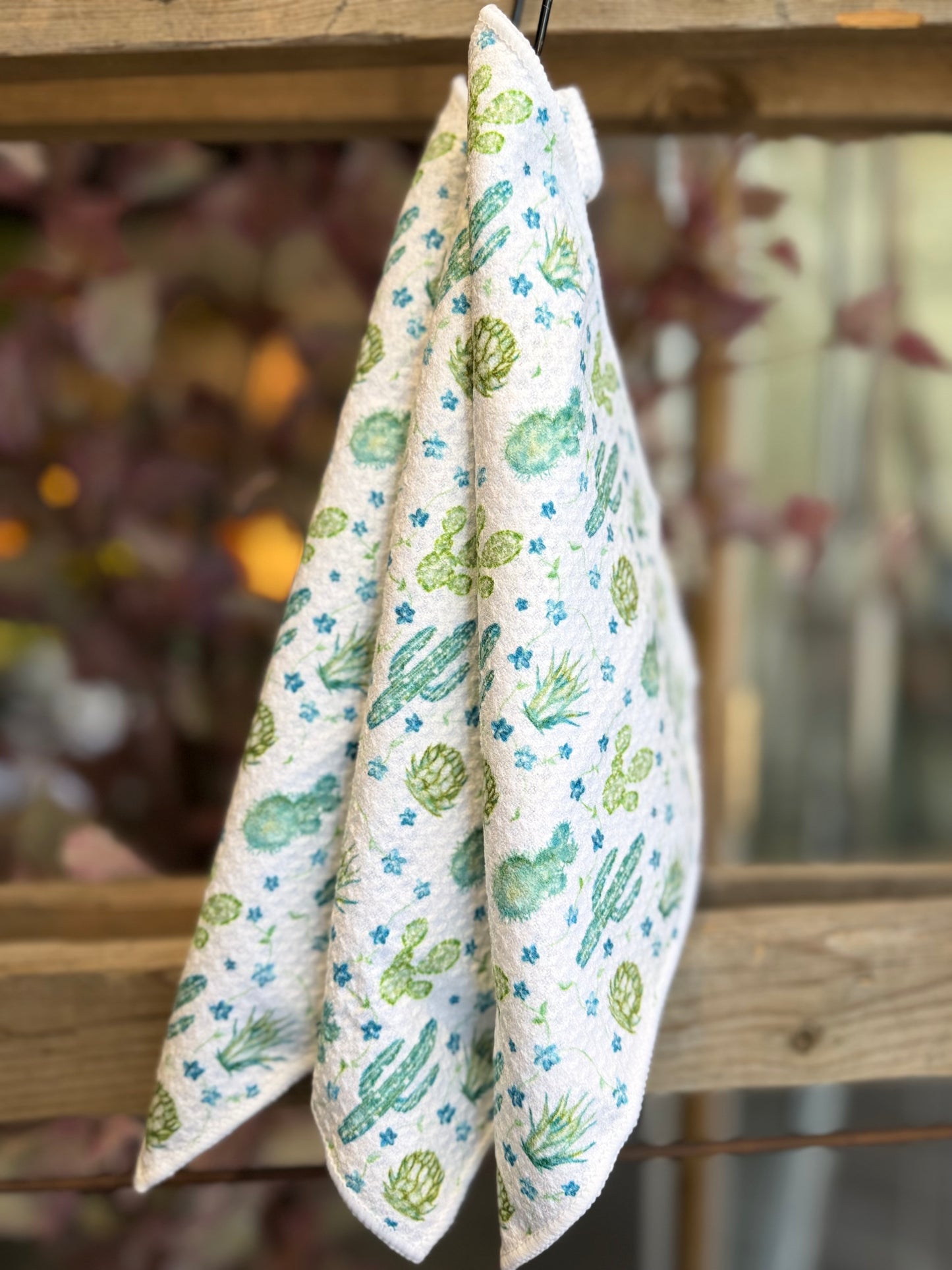 Blooming Desert Vines - 2 sided - Set of 3 Dishcloths
