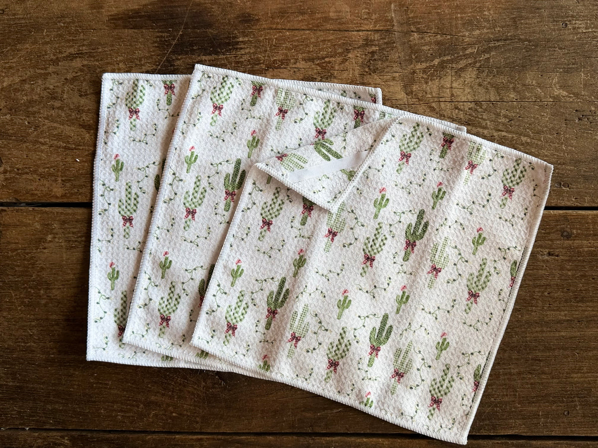 Twinkle In The Desert - 2 Sided -Set of 3 Dishcloths