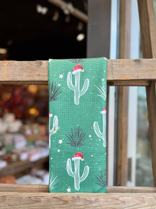 Christmas Cactus - Double Sided - Hand Towel