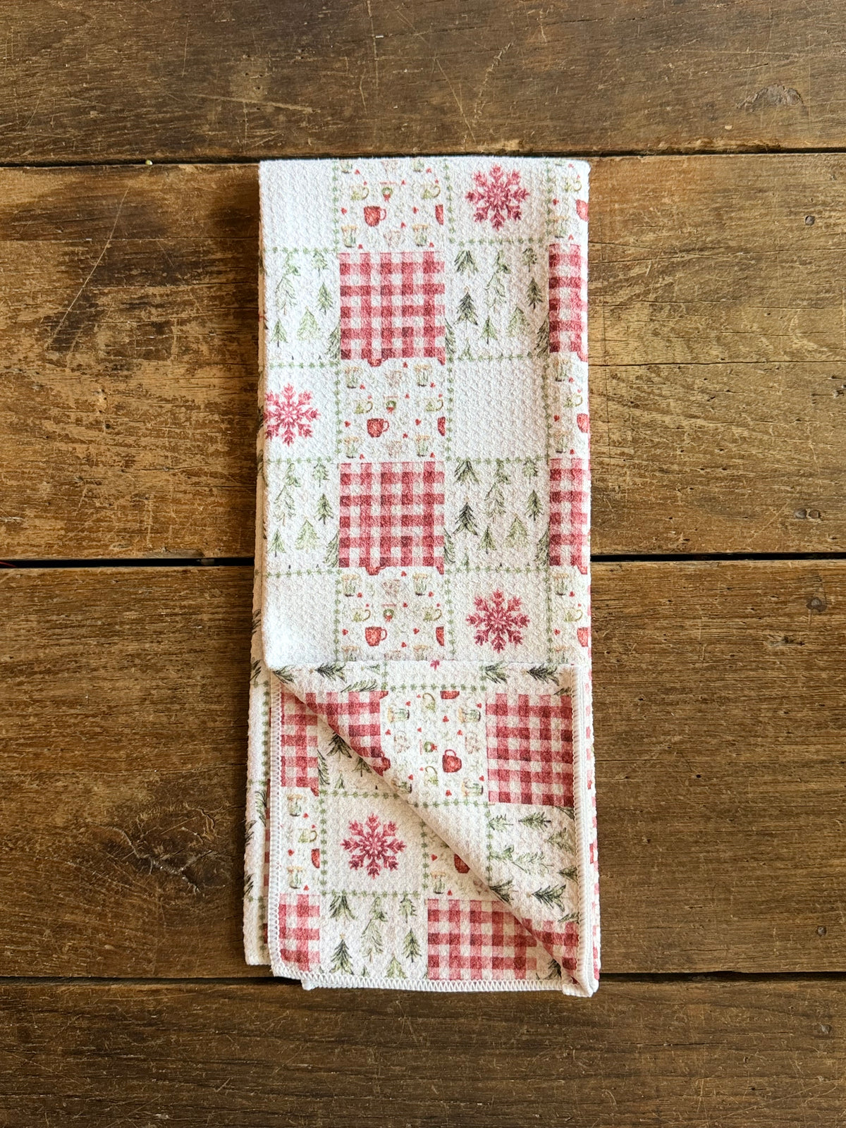 Holiday Patchwork - Double Sided - Hand Towel