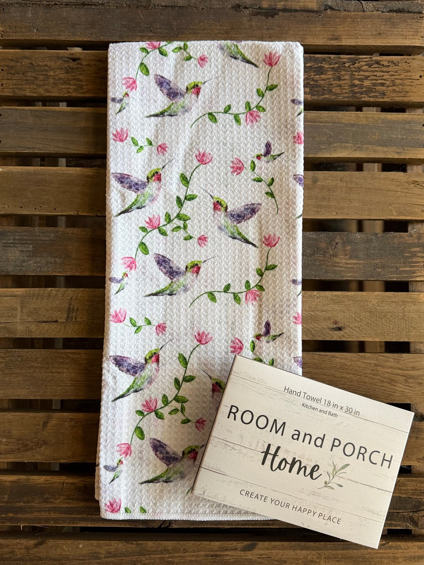 Hummingbird Paradise - Double Sided - Hand Towel