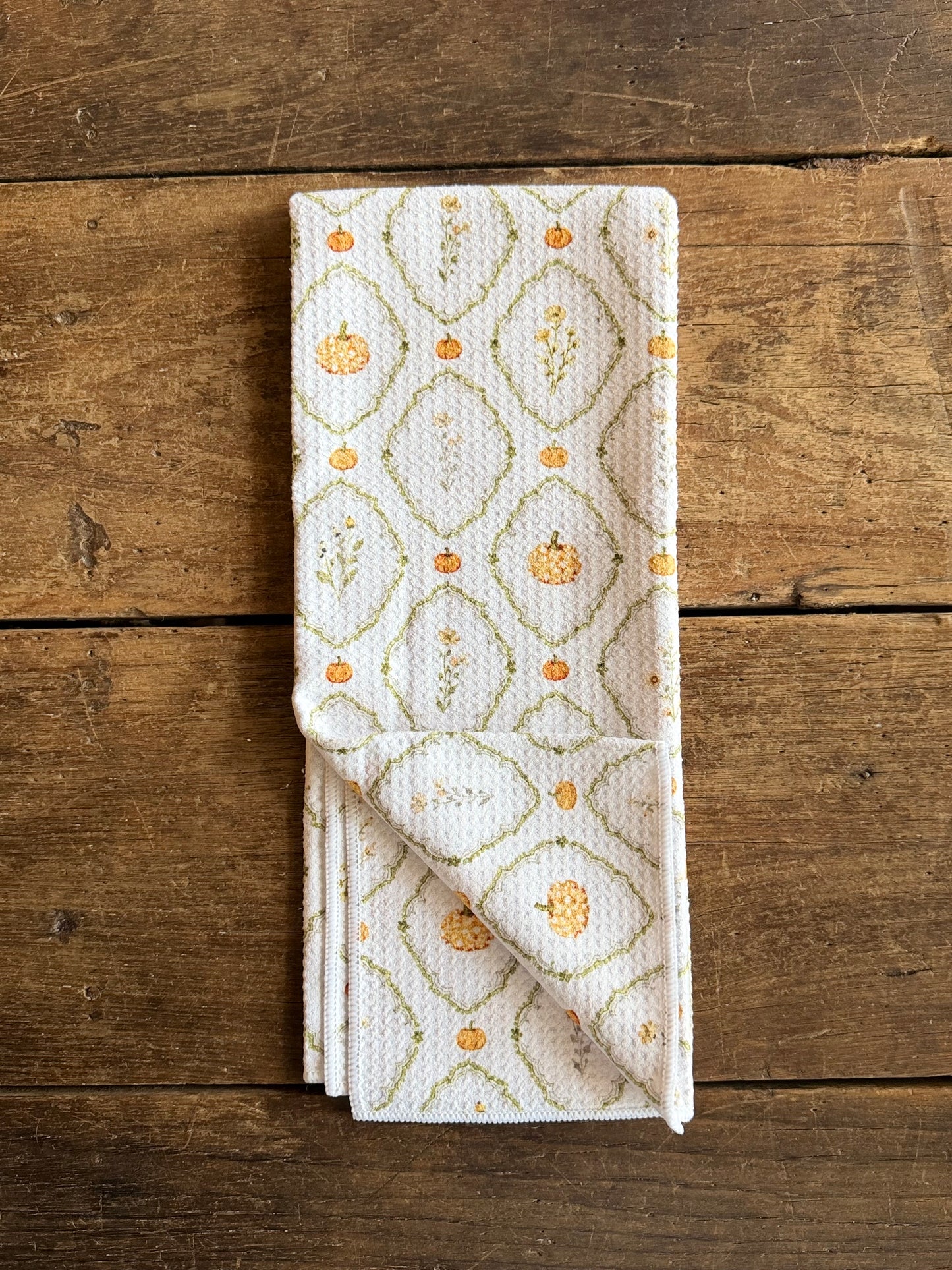 Pumpkin Meadow- Double Sided - Hand Towel
