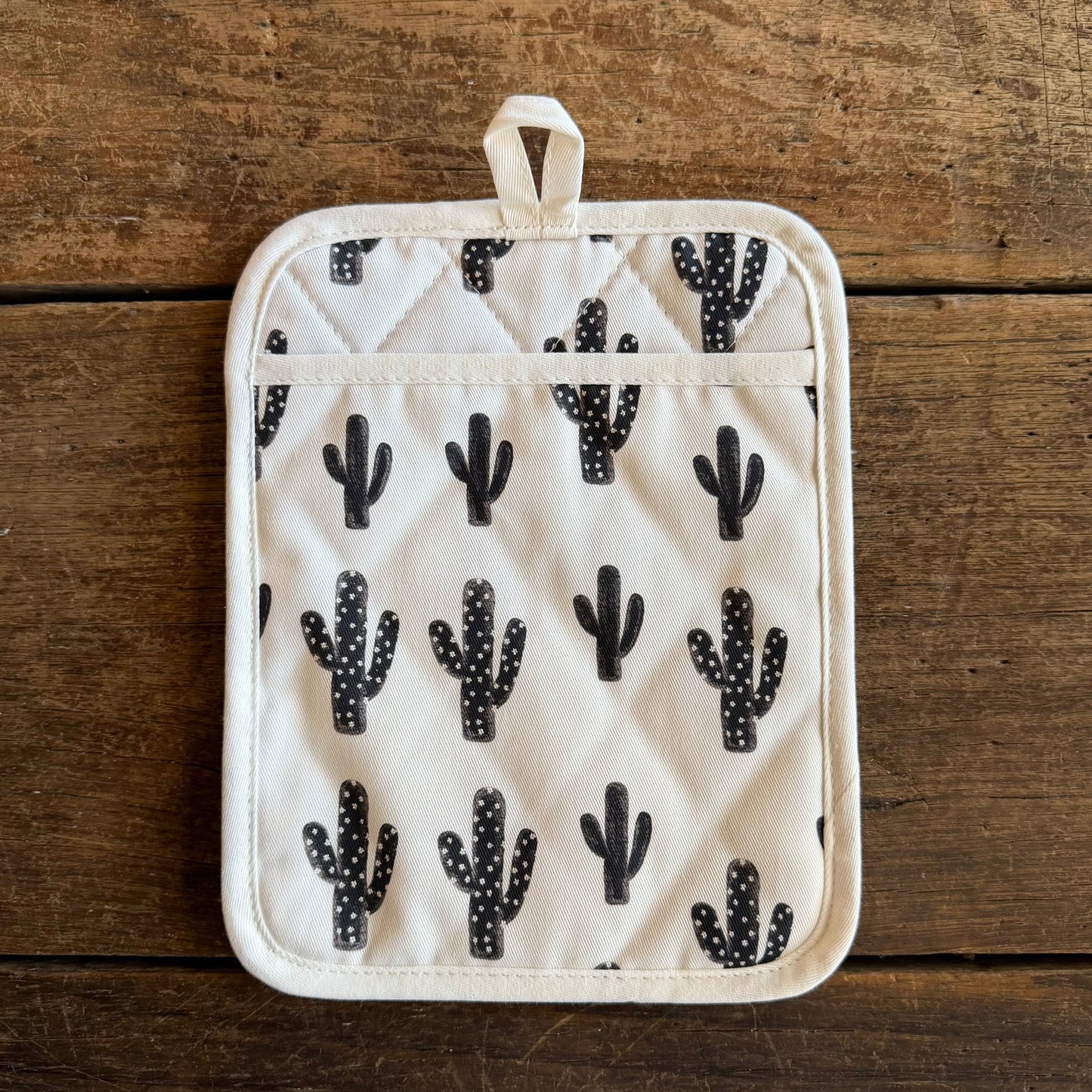 Modern Cactus Pocket Oven Mitt