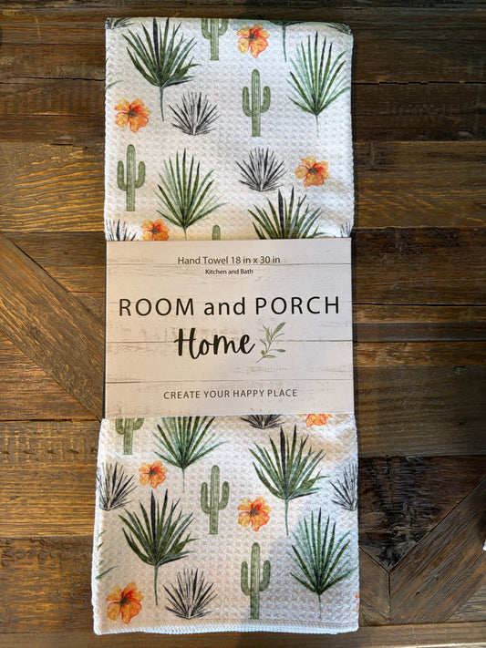 Desert Palms - Double Sided - Hand Towel - Room and Porch 