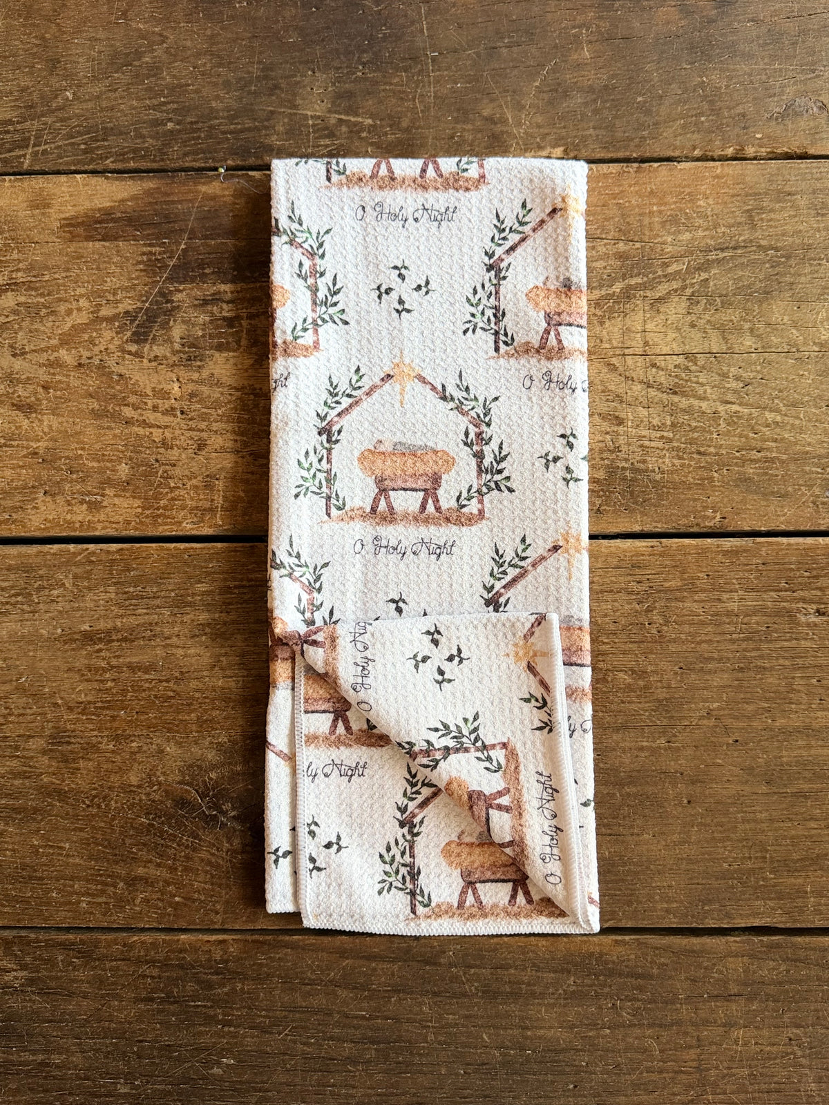 O' Holy Night - Double Sided - Hand Towel