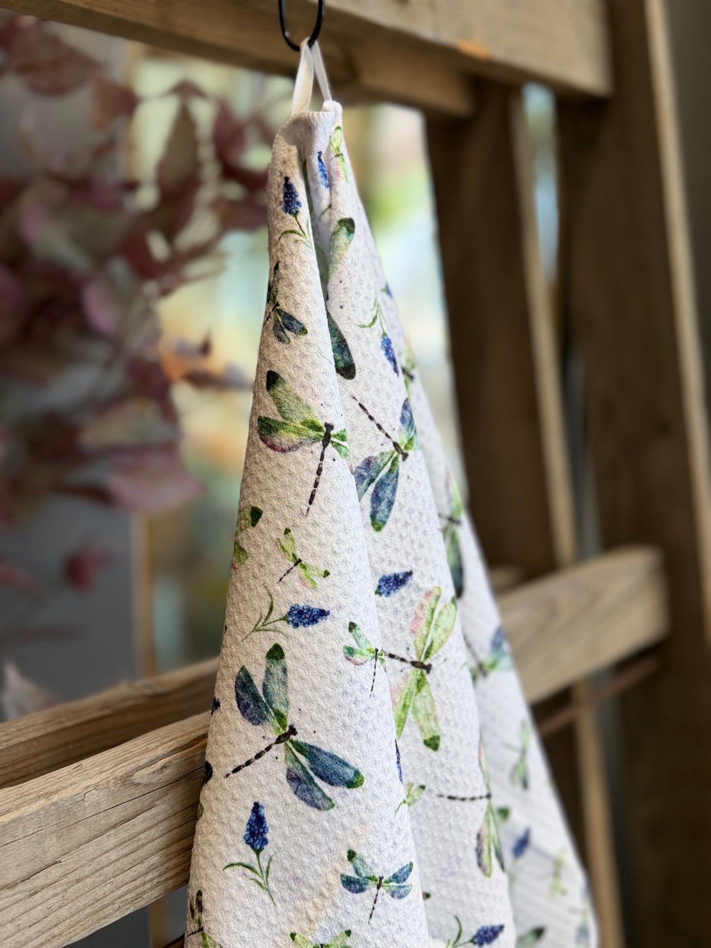Dragonfly Garden - Double Sided - Hand Towel