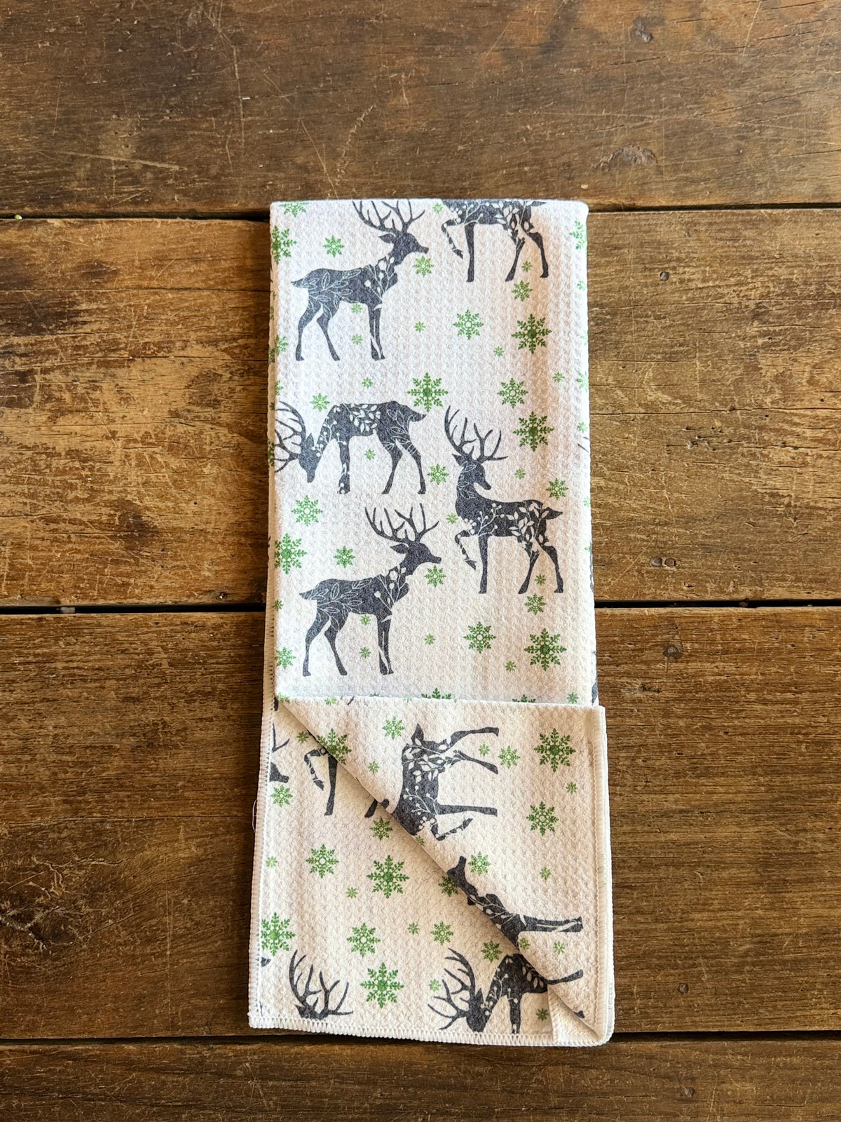 Winter Deer - Double Sided - Hand Towel
