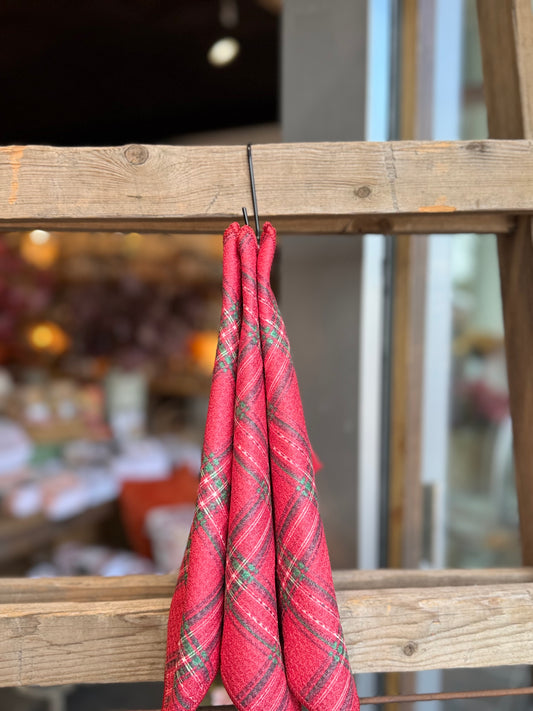 Tidings and Tartan - 2 Sided - Set of 3 Dishcloths