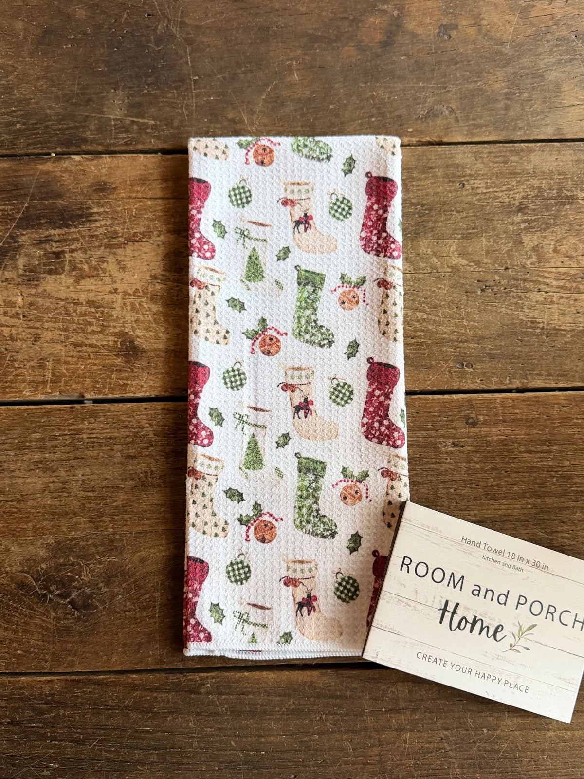 Heirloom Stockings - Double Sided - Hand Towel