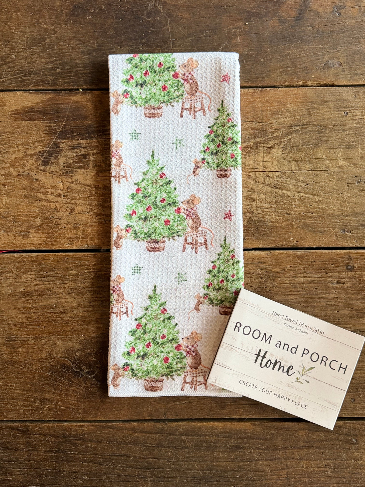 Twas' The Mouse Before Christmas - Double Sided - Hand Towel