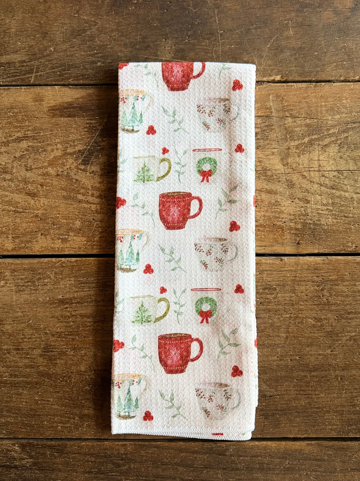 Christmas Mugs - Double Sided - Hand Towel - Room and Porch 