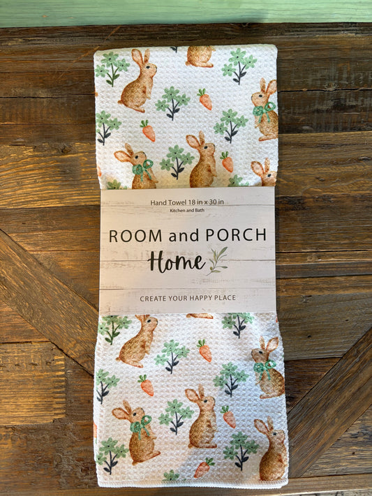 Easter Bunnies - Double Sided - Hand Towel