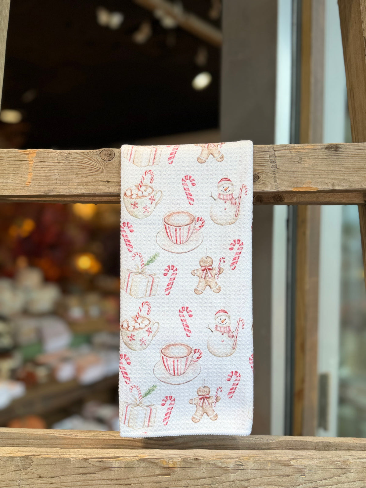 Candy Cane Lane - Double Sided - Hand Towel