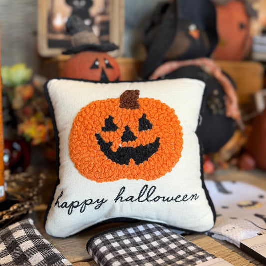 Happy Halloween Pumpkin Pillow