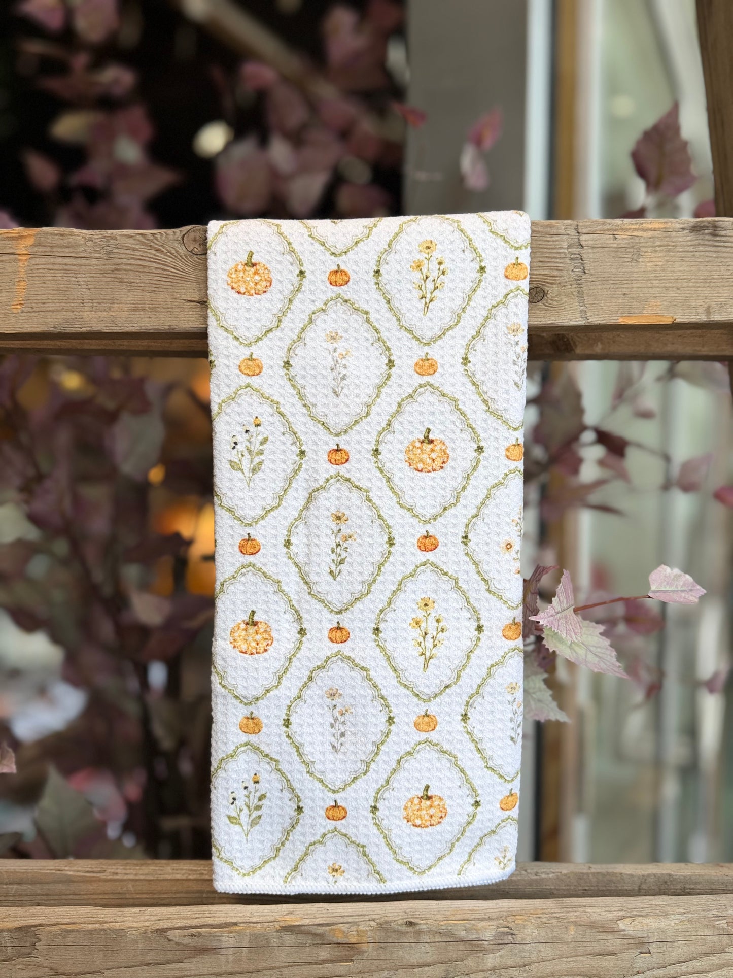 Pumpkin Meadow- Double Sided - Hand Towel