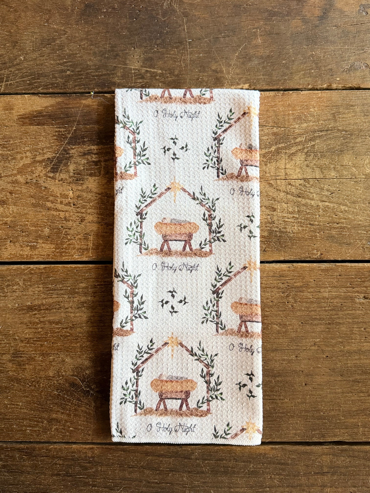 O' Holy Night - Double Sided - Hand Towel
