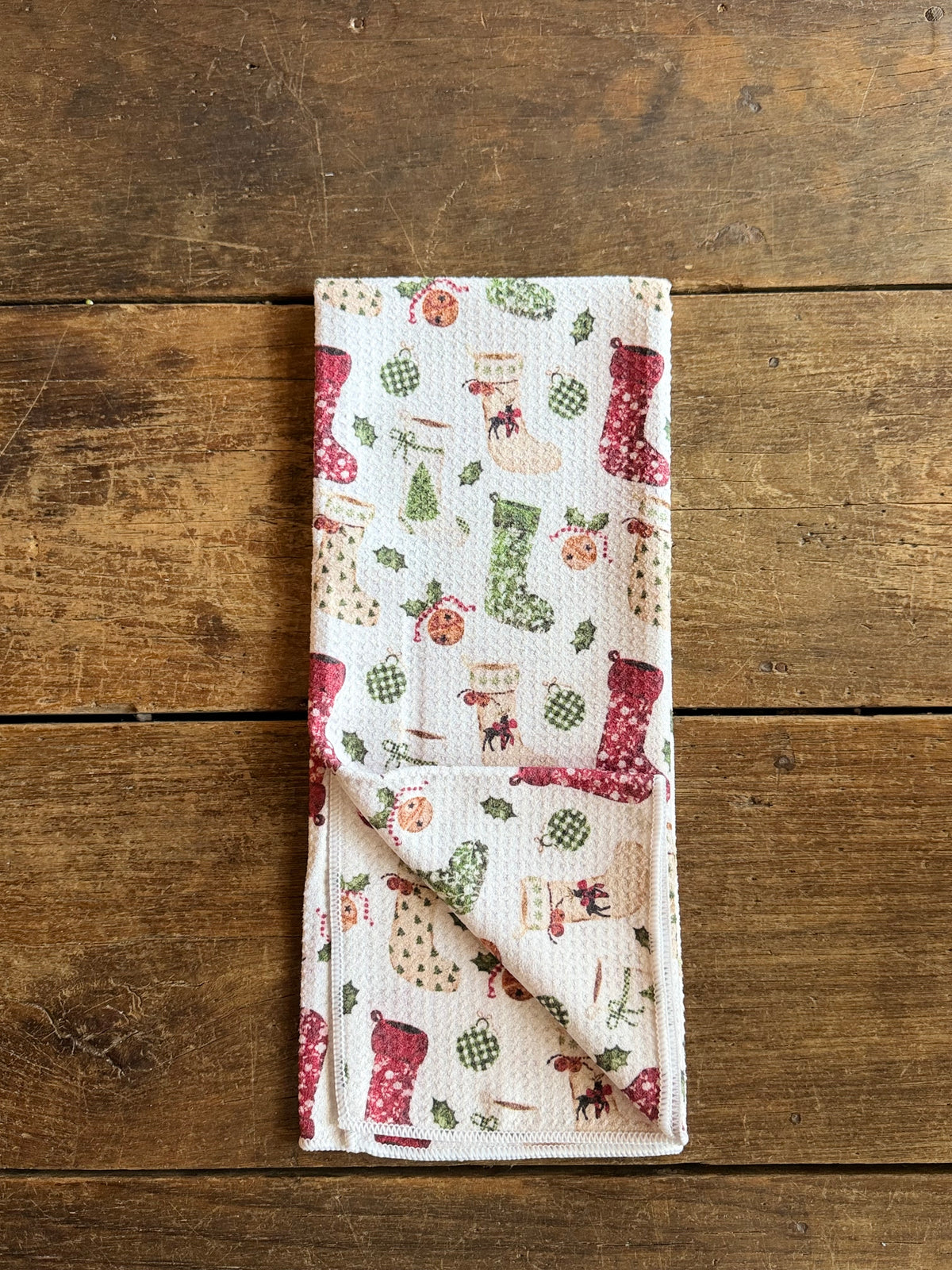 Heirloom Stockings - Double Sided - Hand Towel