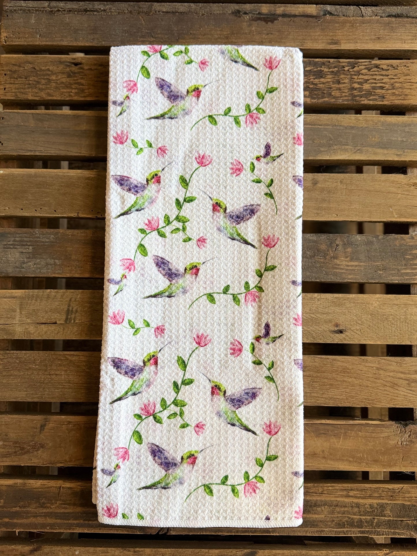 Hummingbird Paradise - Double Sided - Hand Towel