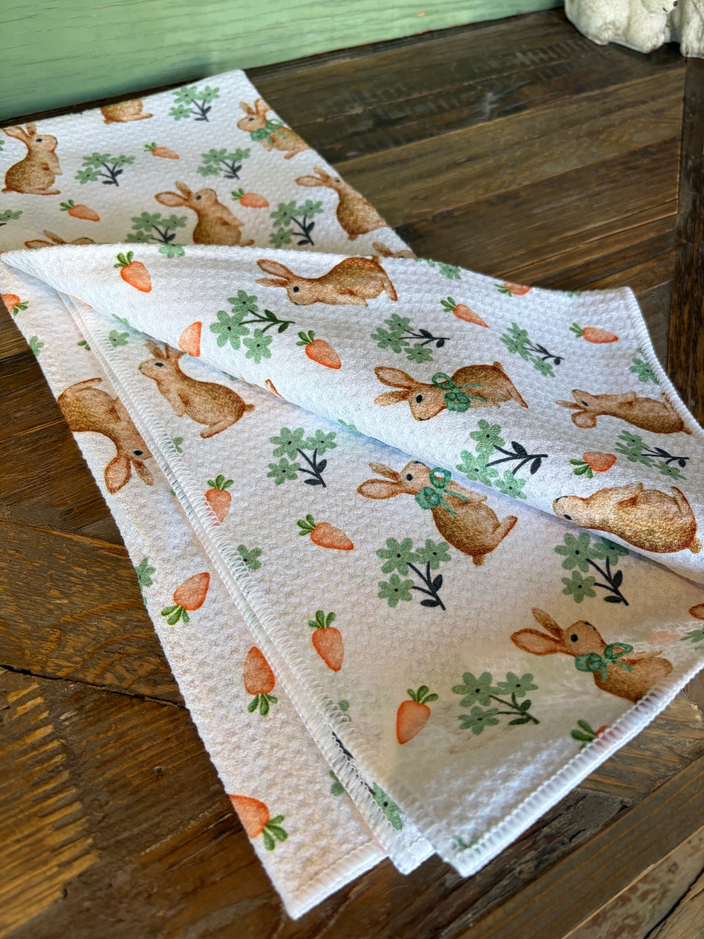 Easter Bunnies - Double Sided - Hand Towel - Room and Porch 