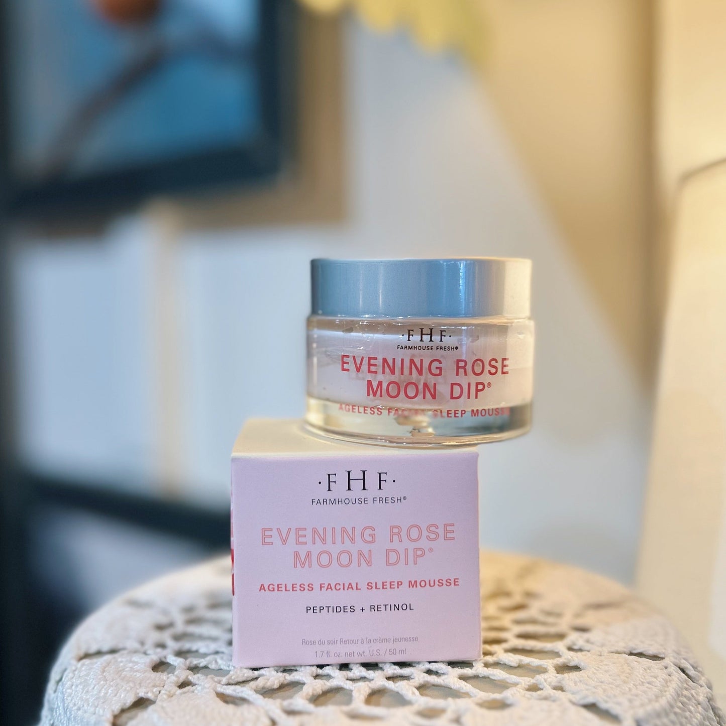 Evening Rose Moon Dip - Room and Porch 