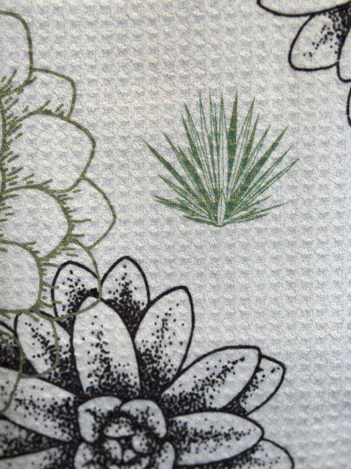 Sedona Succulent - Double Sided- Hand Towel