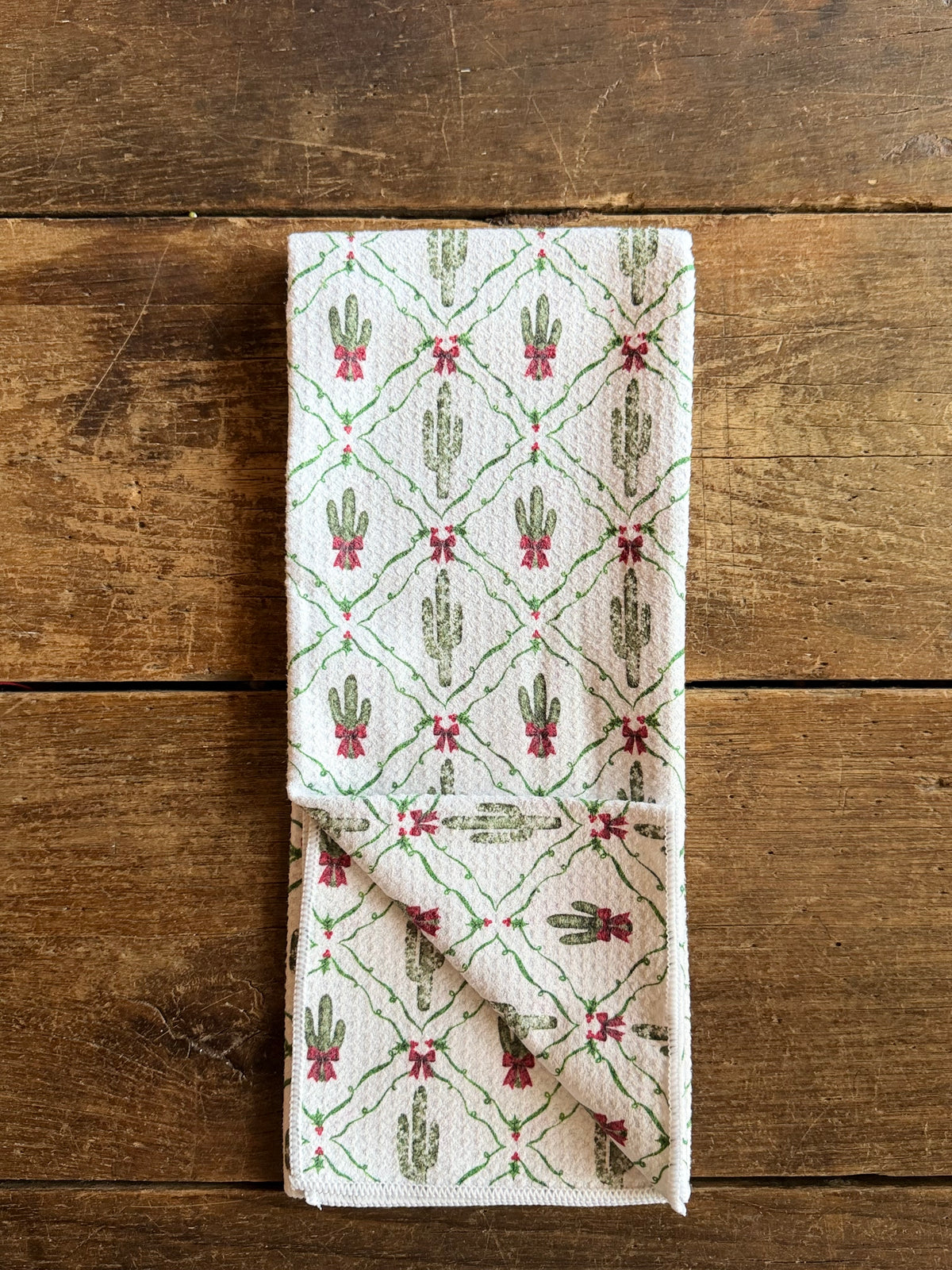Saguaro & Holly - Double Sided - Hand Towel