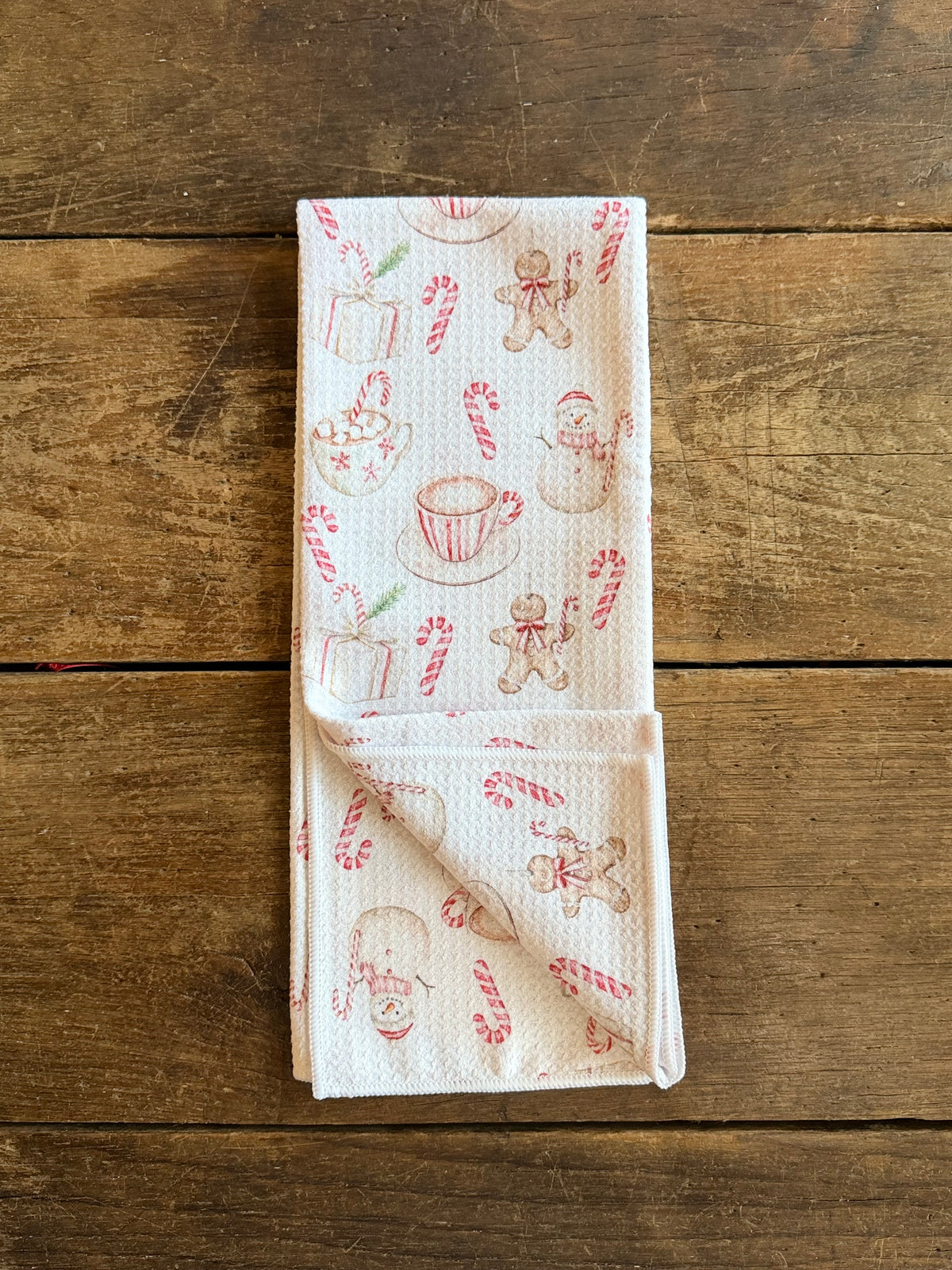 Candy Cane Lane - Double Sided - Hand Towel