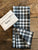 Black Plaid - Double Sided-Hand Towel