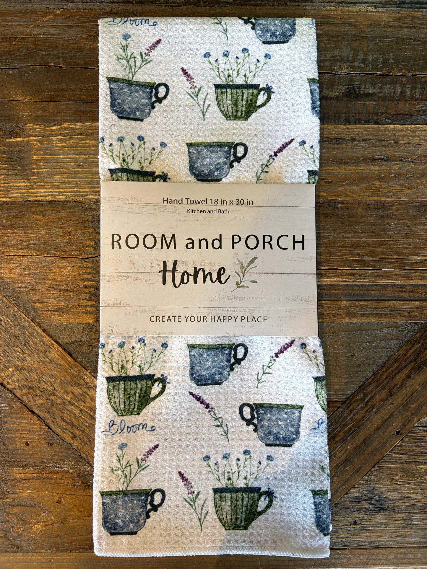 Blooming Mugs - Double Sided - Hand Towel - Room and Porch 