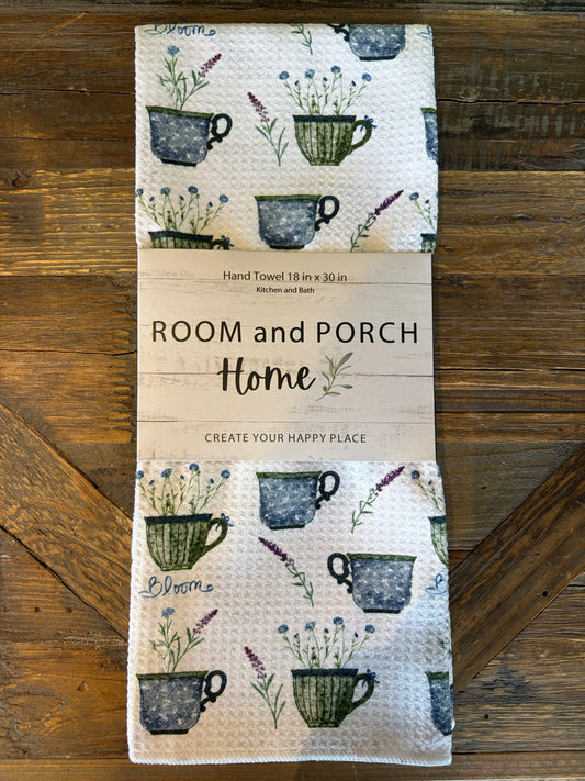 Blooming Mugs - Double Sided - Hand Towel