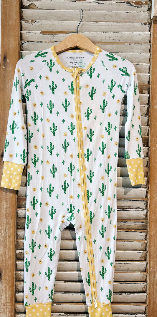 Baby Sunshine Cactus Print Zippy