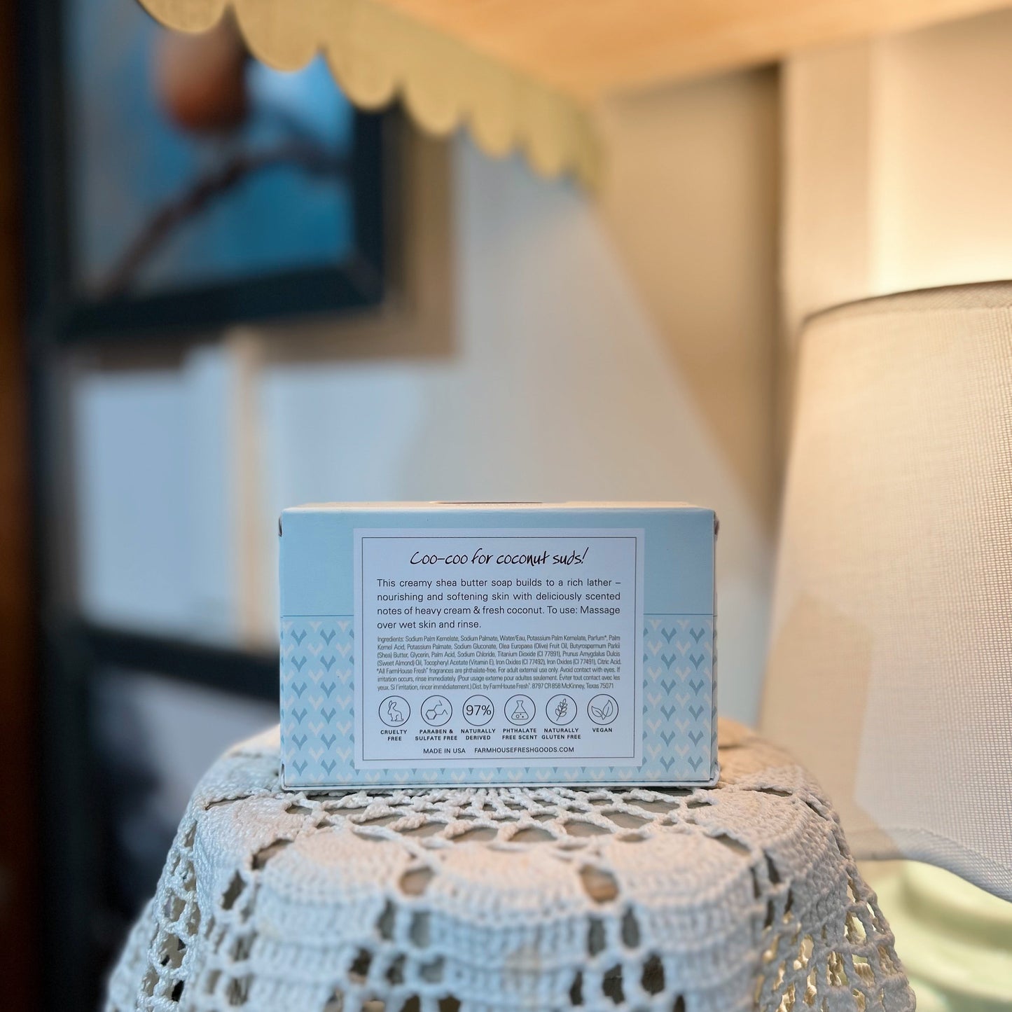 Coconut Cream Shea Butter Soap - Room and Porch 