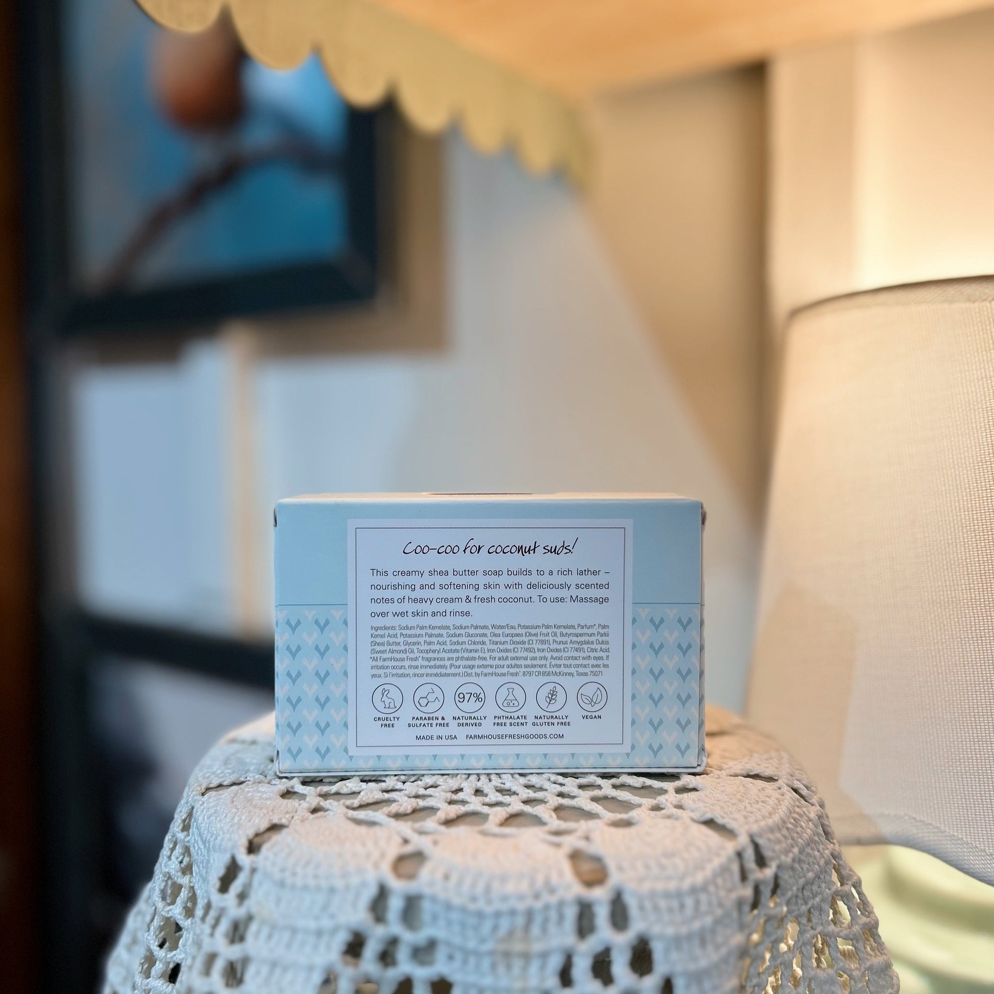 Coconut Cream Shea Butter Soap - Room and Porch 