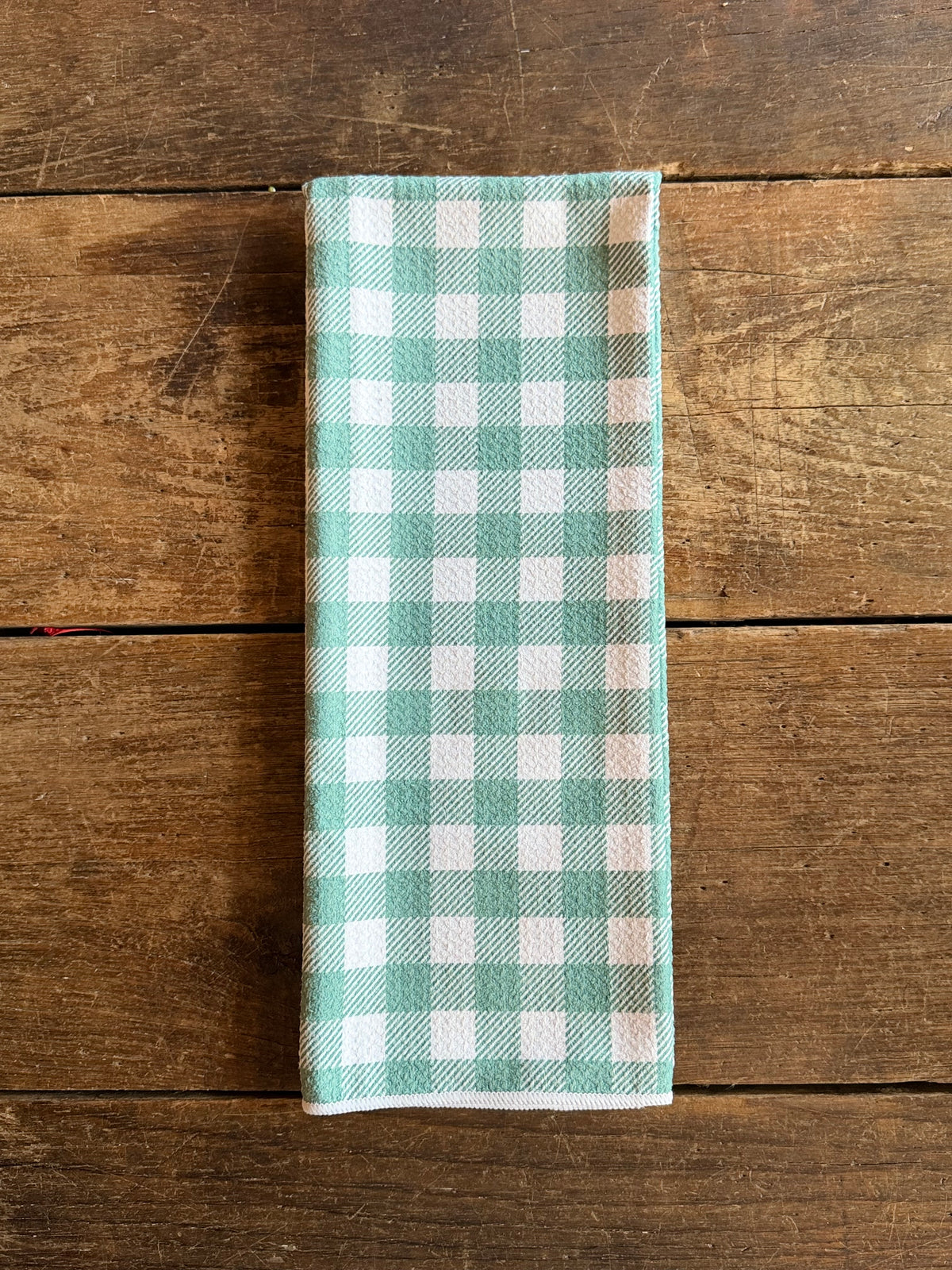 Blue Spruce Gingham - Double Sided - Hand Towel - Room and Porch 