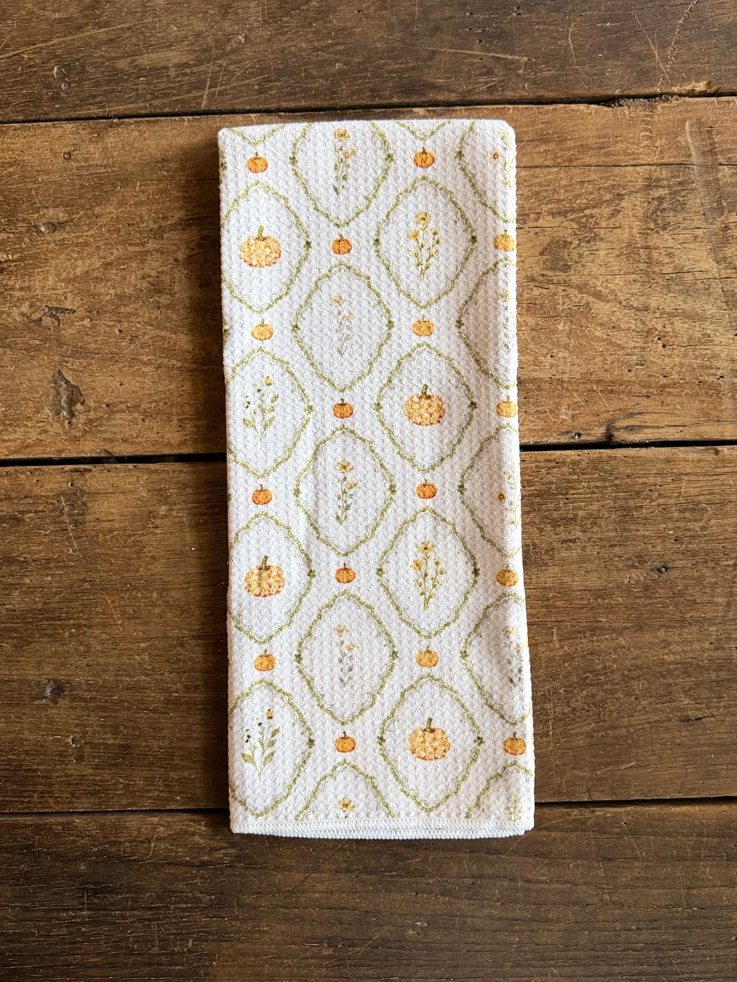 Pumpkin Meadow- Double Sided - Hand Towel