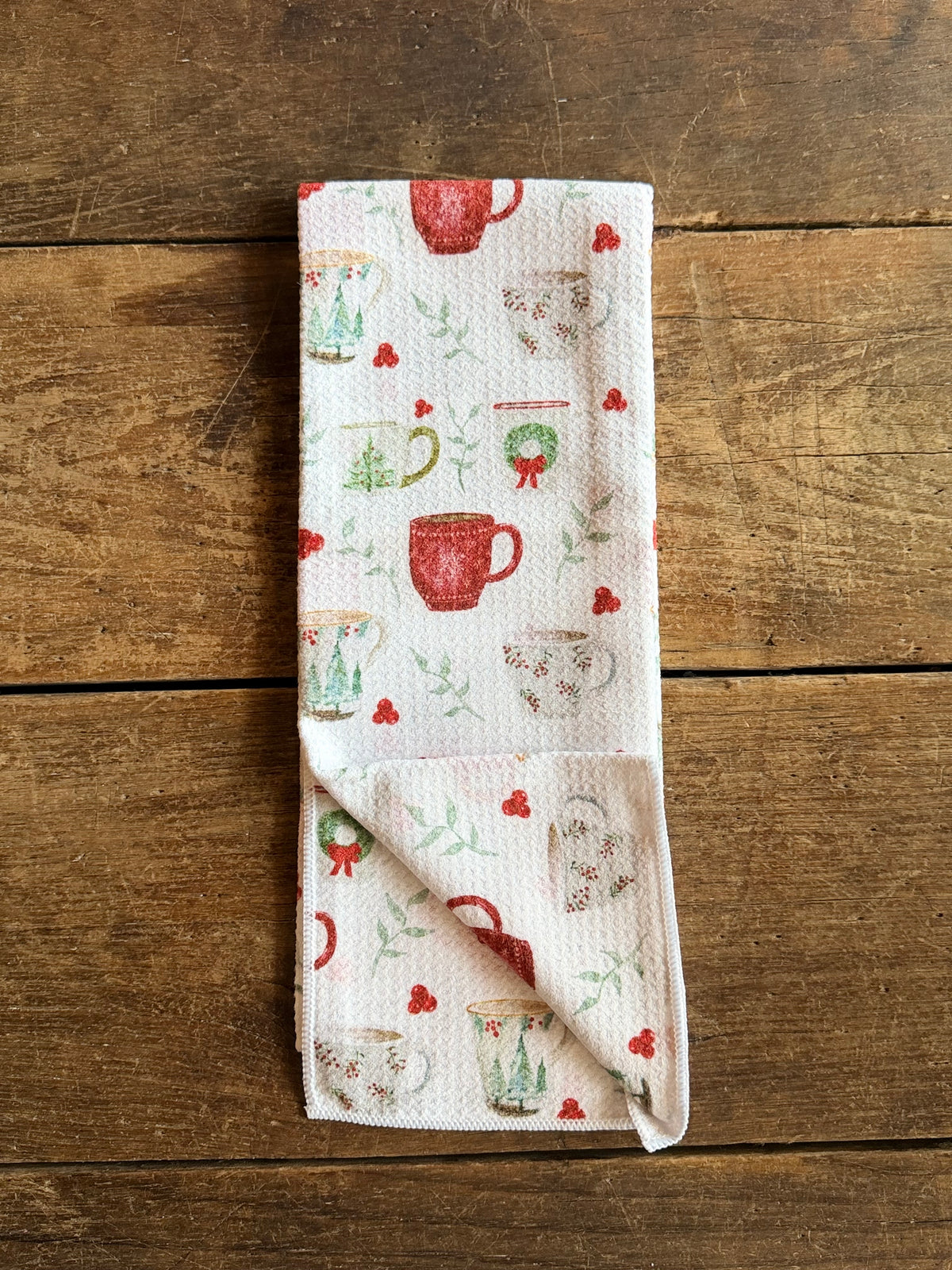 Christmas Mugs - Double Sided - Hand Towel - Room and Porch 