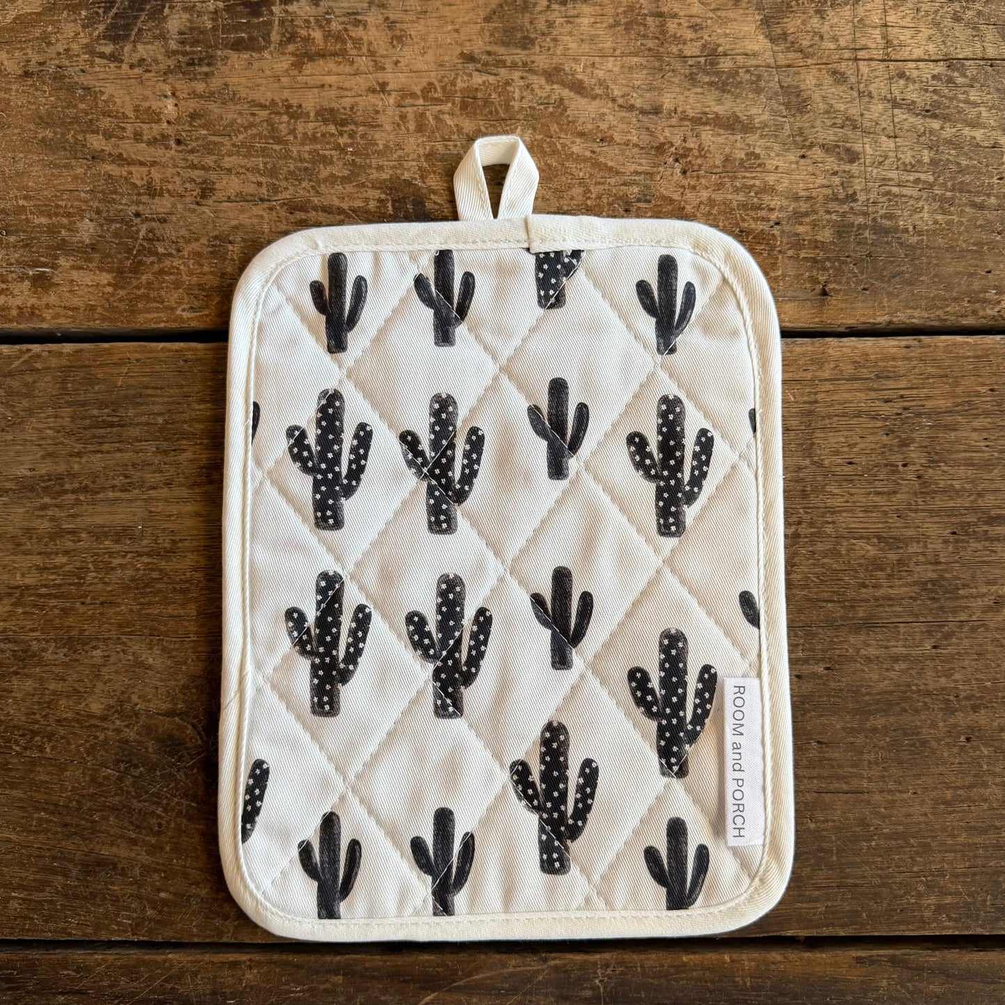 Modern Cactus Pocket Oven Mitt