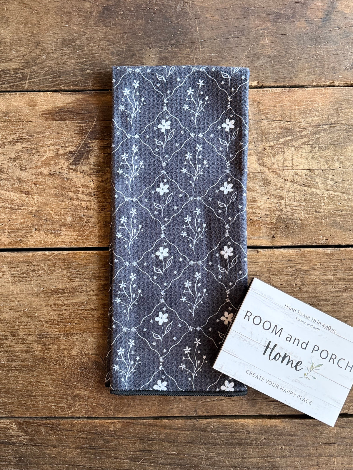 Midnight Bloom - Double Sided - Hand Towel