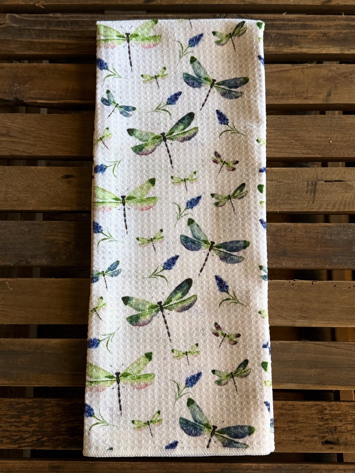 Dragonfly Garden - Double Sided - Hand Towel