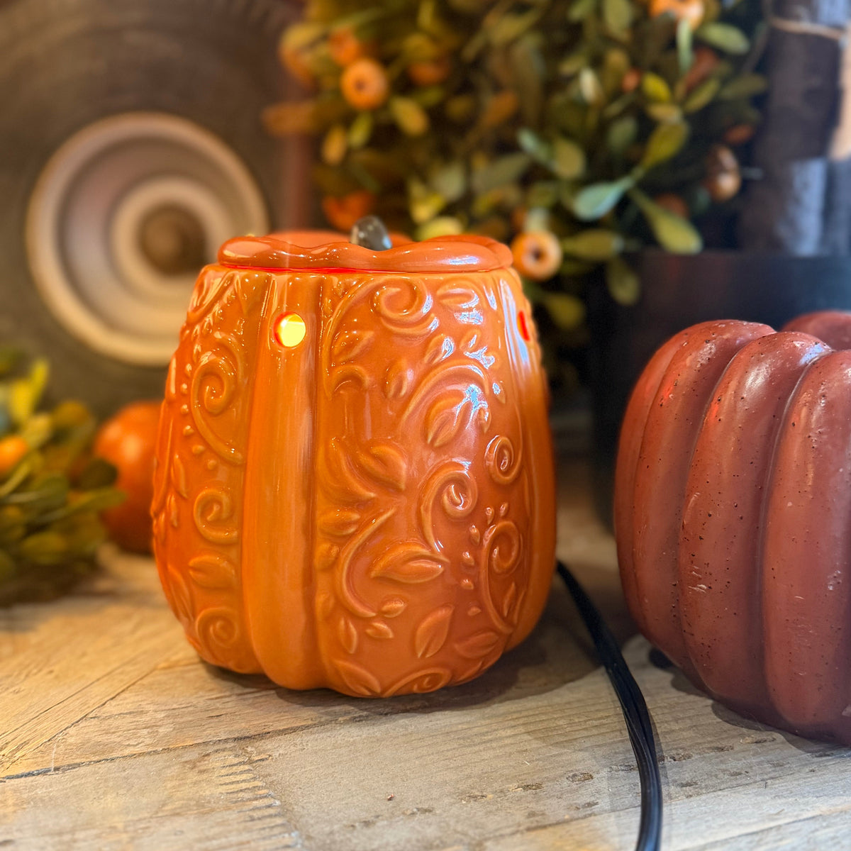 Swirly Pumpkin Wax Warmer