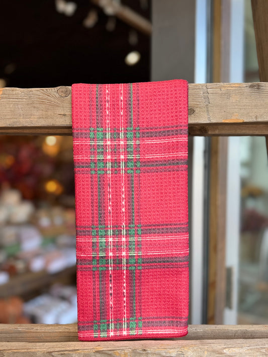 Tidings and Tartan - Double Sided - Hand Towel