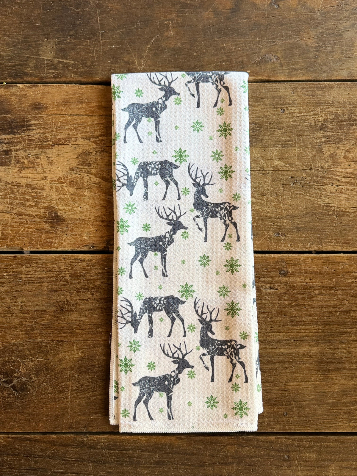 Winter Deer - Double Sided - Hand Towel
