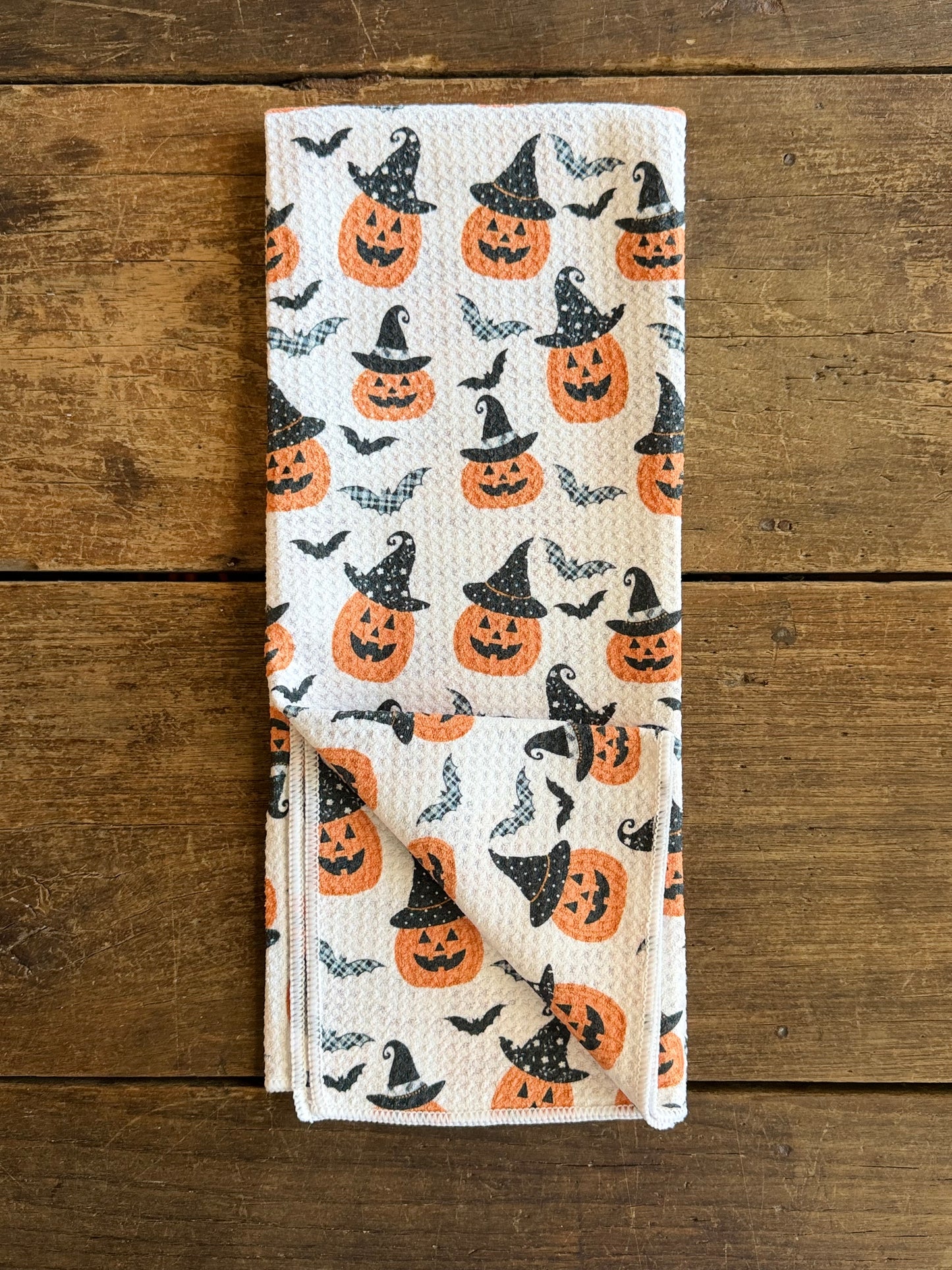 Witchy Pumpkins - Double Sided - Hand Towel - Room and Porch 
