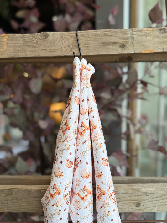 Harvest Kitchen - 2 Sided - Set of 3 Dishcloths