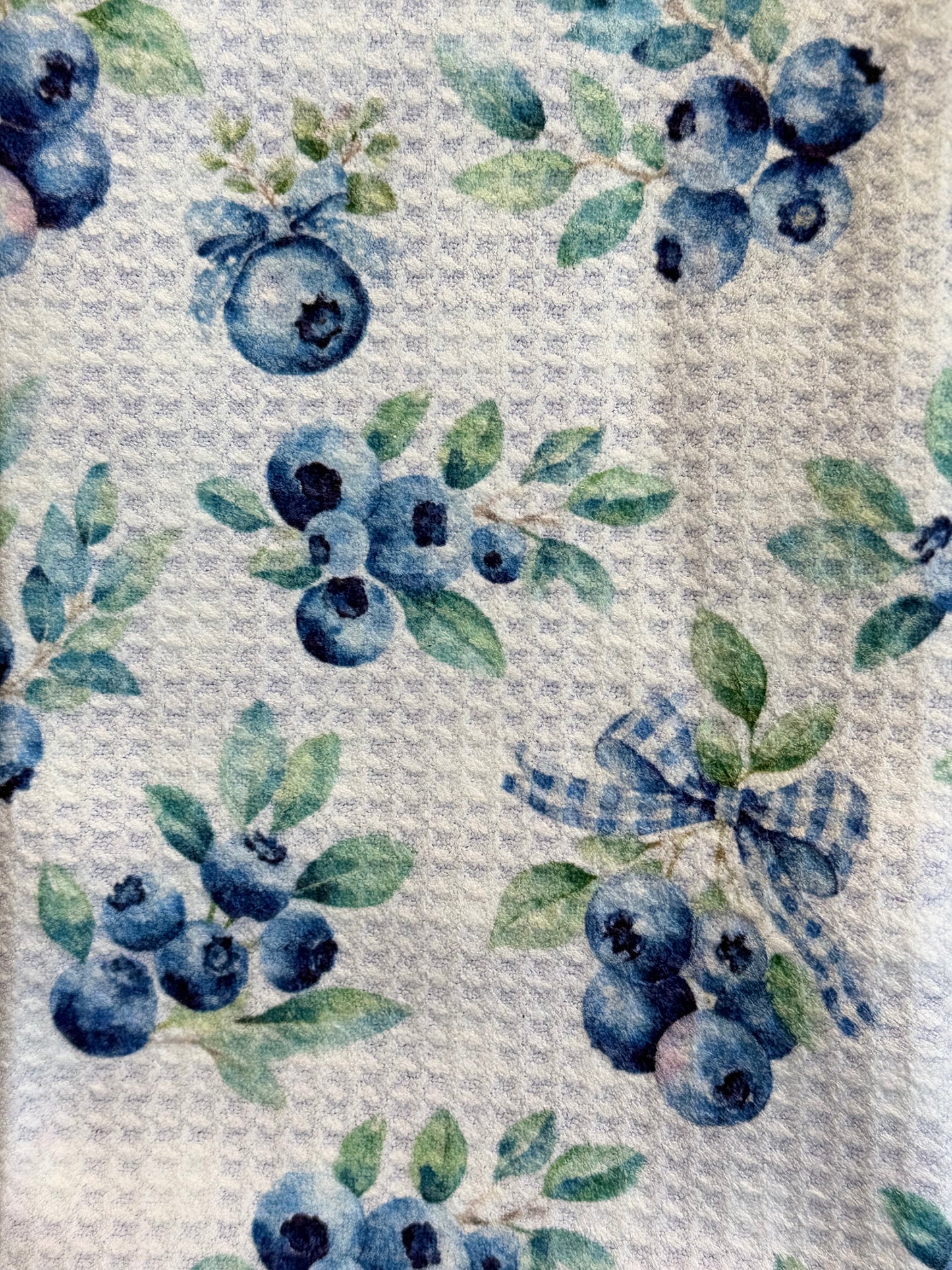 Blueberries - Double Sided - Hand Towel