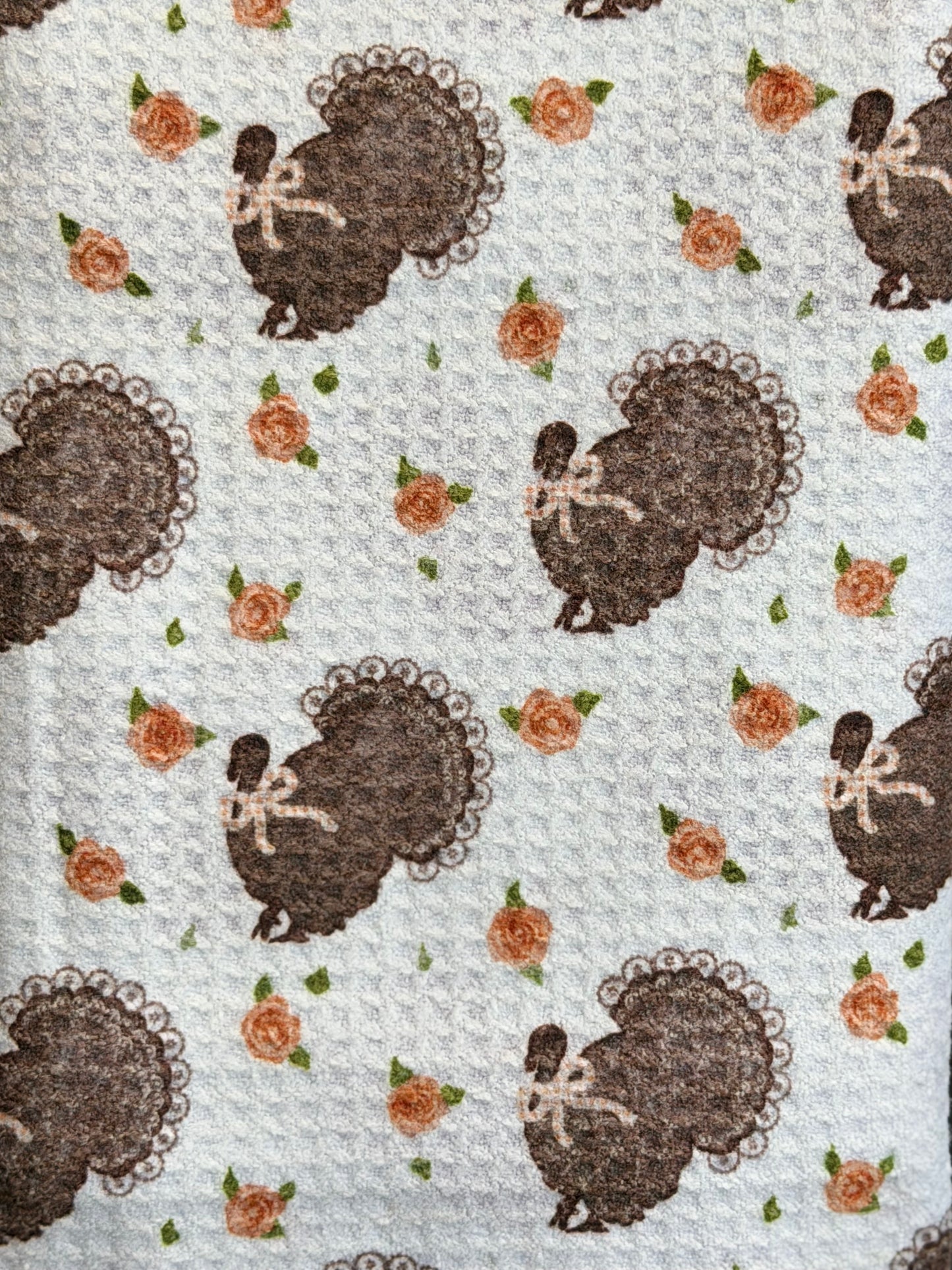 Turkey Rose Cottage- Double Sided - Hand Towel