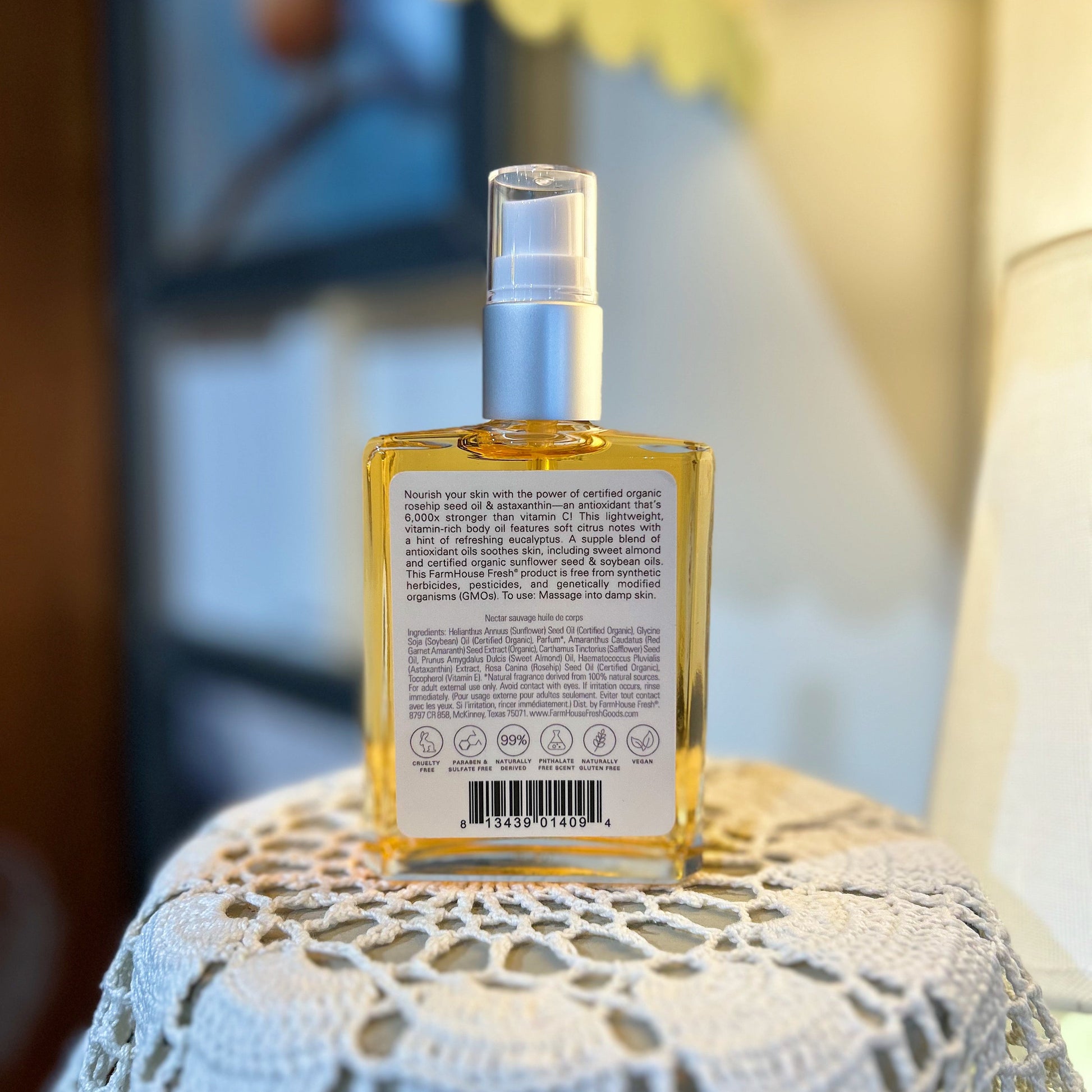 Nectar Wild Organic Body Oil - Room and Porch 
